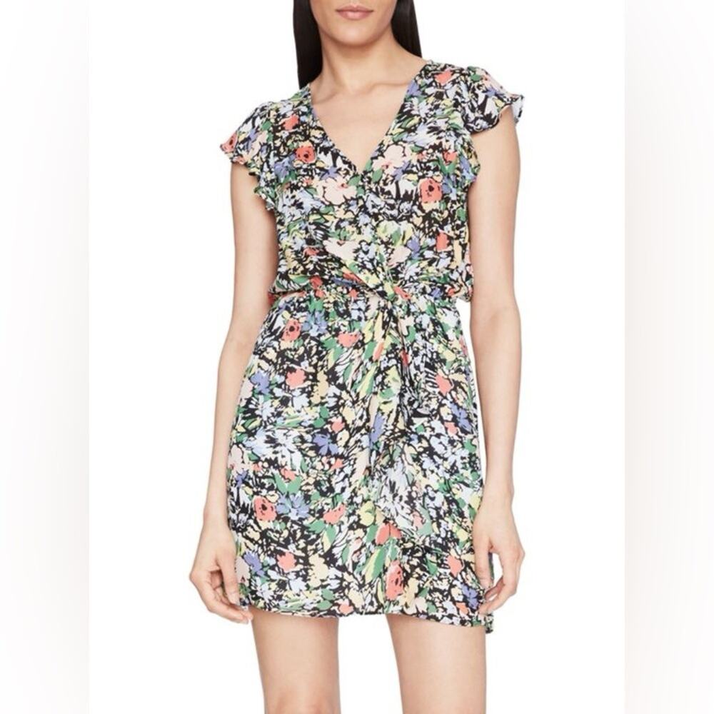 Parker Ramona Floral Faux-Wrap Dress Size Small EUC